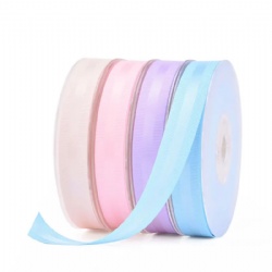 Grosgrain Edge Satin Ribbon