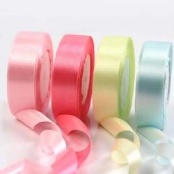 Wholesale Polyester Plain Colors Satin Ribbon