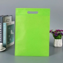 Flat Pocket Non-Woven Tote Garment Bag Advertising Shopping Custom Logo Eco bag